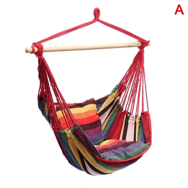 Chaise Hamac Suspendue à Barre en Bois, 130 x 100 cm, 8 Coloris, vue 7