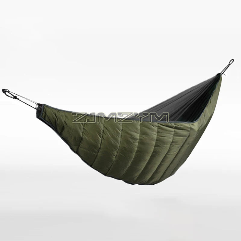 Sous-couette pour hamac en nylon ripstop 238 cm, garnissage 200 g, bleu ou vert militaire, vue 2