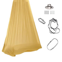 Hamac Suspendu Élastique en Polyamide, 150 x 280 cm, Kit de Fixation, Yoga Aérien, vue 9