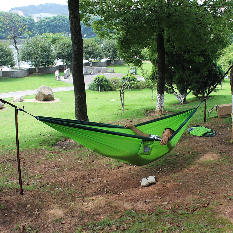 Hamac de camping double léger en nylon 300 x 200 cm, 6 coloris, vue 5
