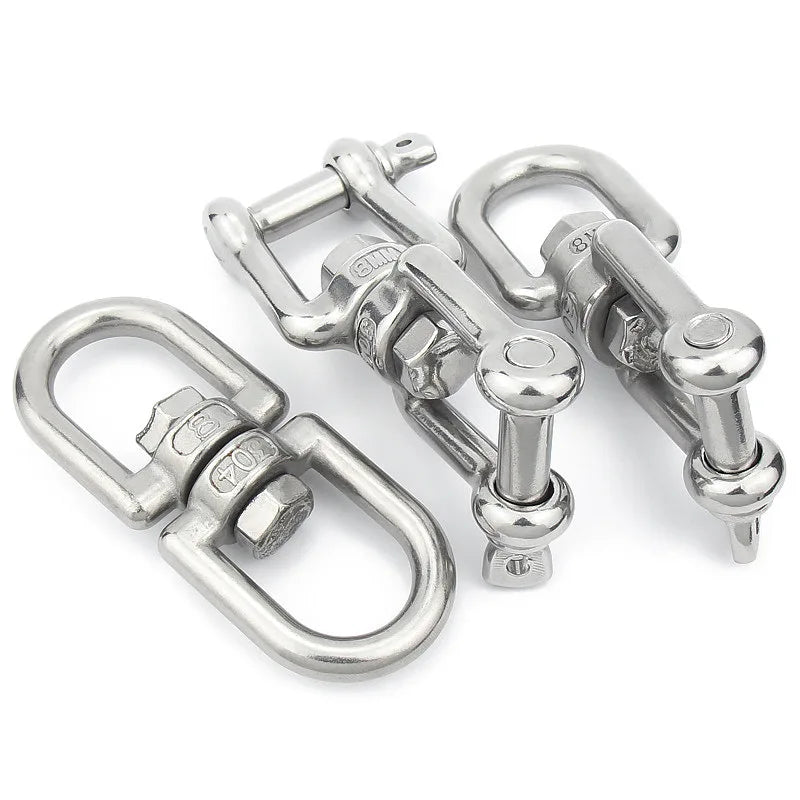 Émerillon double en inox 304 pour hamac et fauteuil suspendu, M4 à M12, vue 2