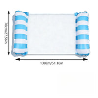 Hamac Gonflable de Piscine en PVC Épais avec Filet, 130 x 70 cm, Rose ou Bleu Ciel, vue 8