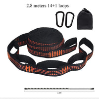 Sangles de Hamac en Polyester, Paire de 2 m ou 2,8 m, 5+1 ou 14+1 Boucles, avec Sac, vue 11