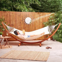 Hamac sur Pied en Bois de Mélèze, 1 Place, Support Courbe 310 cm, vue 5