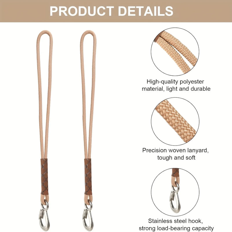 Cordes de Suspension pour Hamac avec Mousqueton, Lot de 2, 60 cm, vue 3