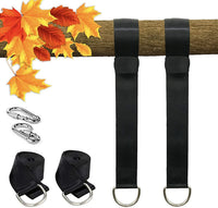 Kit de fixation hamac arbre : 2 sangles et 2 mousquetons à vis, 150 ou 200 cm