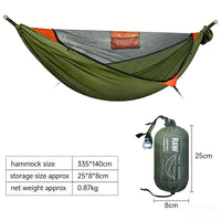 Hamac de Camping avec Moustiquaire à la Pièce, Bâche, Matelas et Sac de Couchage, vue 10
