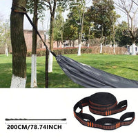 Sangles d'Accroche Hamac Arbre 2 m, Lot de 2, Orange ou Bleu, vue 3
