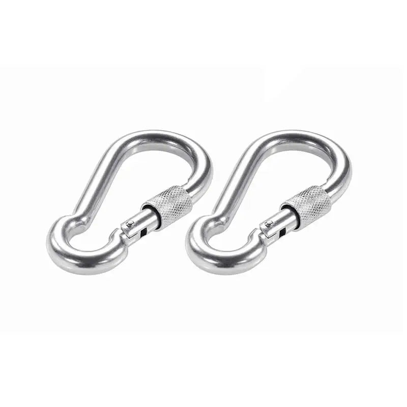 Sangles Courtes pour Hamac et Balançoire, 26 cm, Anneaux en D et 2 Mousquetons Vissants, vue 5
