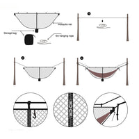 Moustiquaire légère pour hamac de camping, 3,4 x 1,4 m, avec sac, vue 5