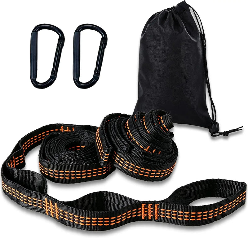 Sangles de Hamac Réglables 2 m, Lot de 2 avec Mousquetons et Sac, vue 10