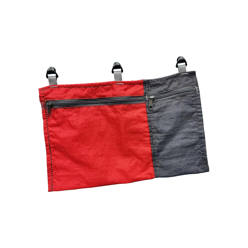 Organiseur de hamac à poches zippées, pochette suspendue coulissante 27 x 17 cm, rouge, bleu ou jaune, vue 8