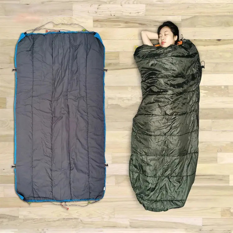 Sous-Couette Matelassée pour Hamac 185 x 70 cm, 1,1 kg, Vert Militaire ou Bleu, vue 3