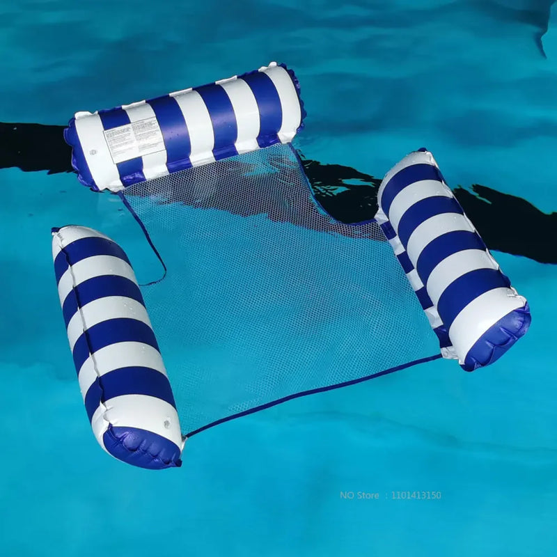 Hamac Gonflable de Piscine Flottant en PVC avec Appui-Tête, 110 x 100 cm, vue 3
