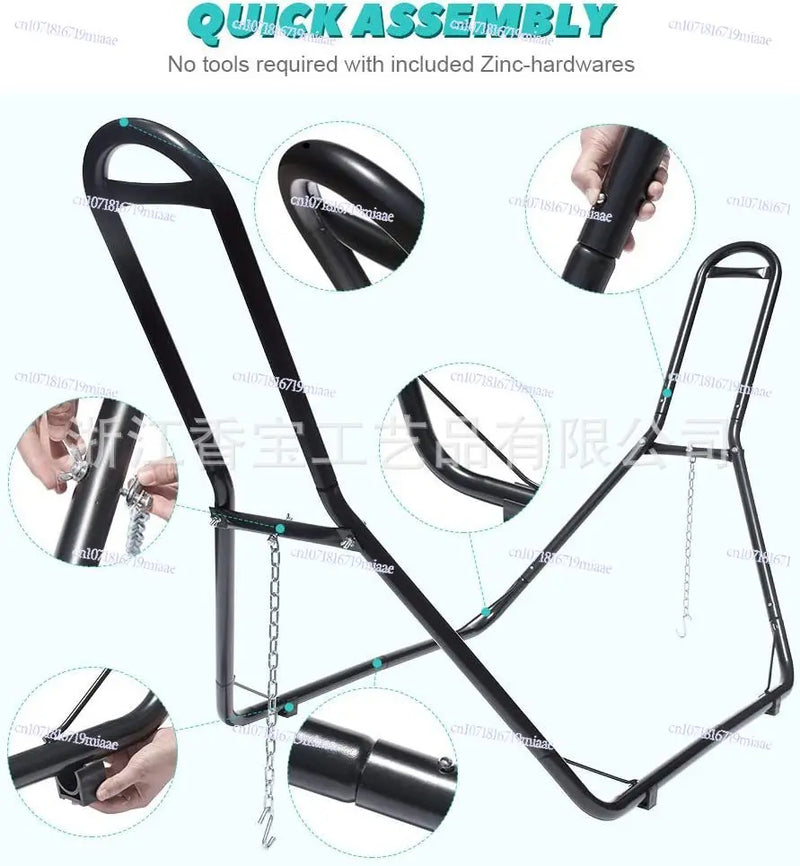 Support de Hamac en Acier Noir pour Hamacs de 275 à 427 cm, vue 4