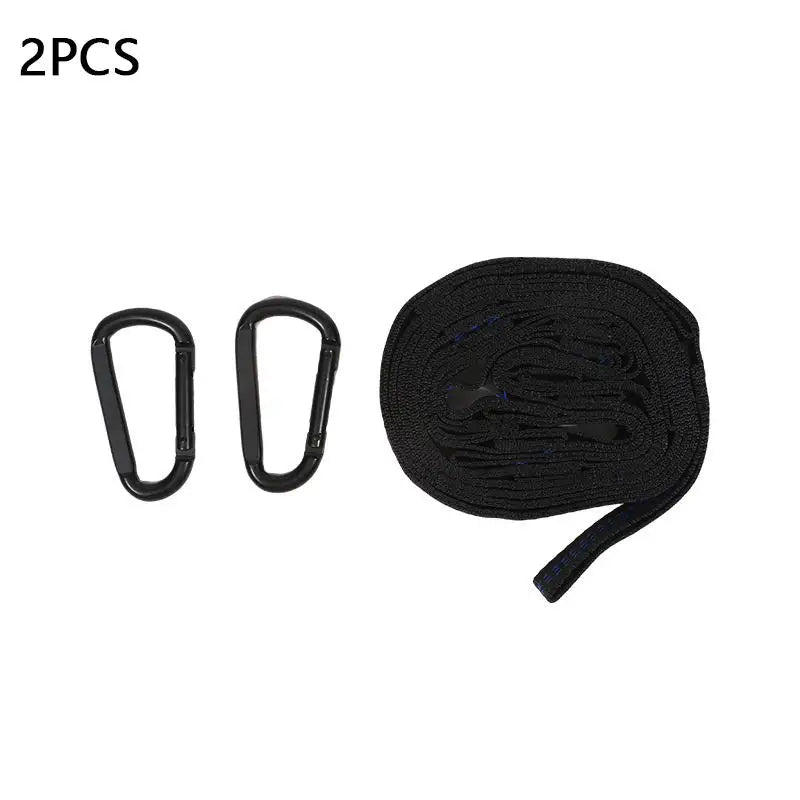 Sangles de Hamac en Polyester 2 m à 5 Boucles, Lot de 2, avec ou sans Mousquetons, vue 7
