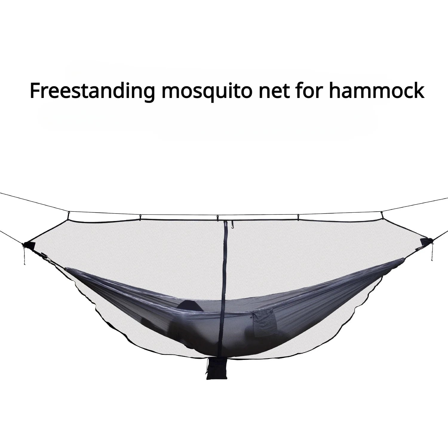 Moustiquaire légère pour hamac de camping, 3,4 x 1,4 m, avec sac