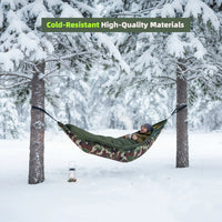 Sous-Couette pour Hamac 3 Saisons 240 x 135 cm, Camouflage ou Vert Militaire, vue 6