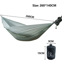 Hamac de Camping Ultraléger en Nylon de Parachute 380T, 260 ou 300 cm, vue 3