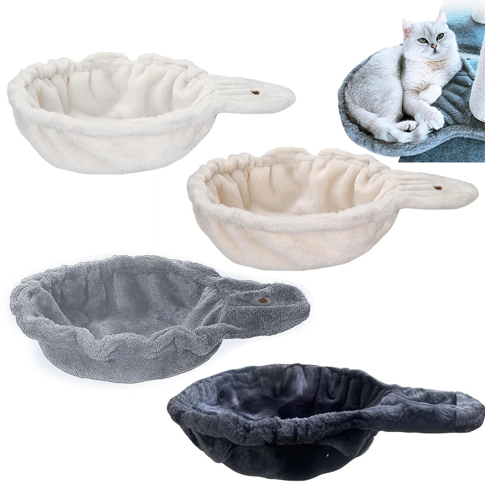Hamac pour Arbre à Chat en Peluche, 40 x 30 cm, 4 Coloris