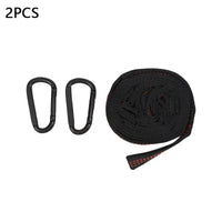 Sangles de Hamac en Polyester 2 m à 5 Boucles, Lot de 2, avec ou sans Mousquetons, vue 10