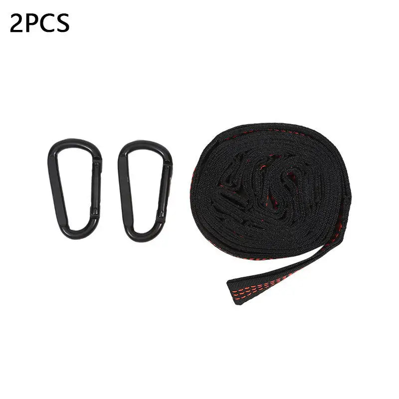 Sangles de Hamac en Polyester 2 m à 5 Boucles, Lot de 2, avec ou sans Mousquetons, vue 10